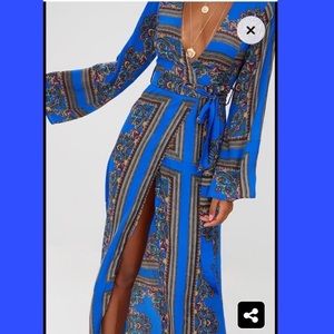 💙Satin Kimono Maxi Dress💙